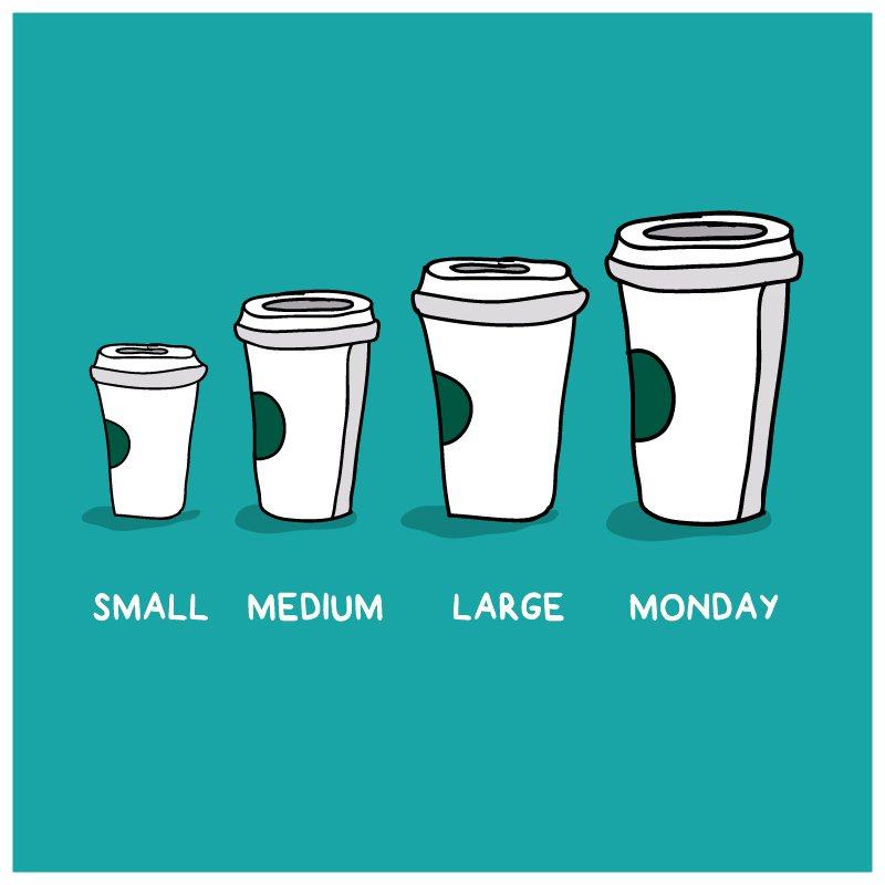 Chativity's tweet photo. "Can I get a #venti #Monday?" How cool would it be to say that ordering your #coffee? Boom! #Business idea. You're welcome. #MondayMorning https://t.co/S51mbiZprN