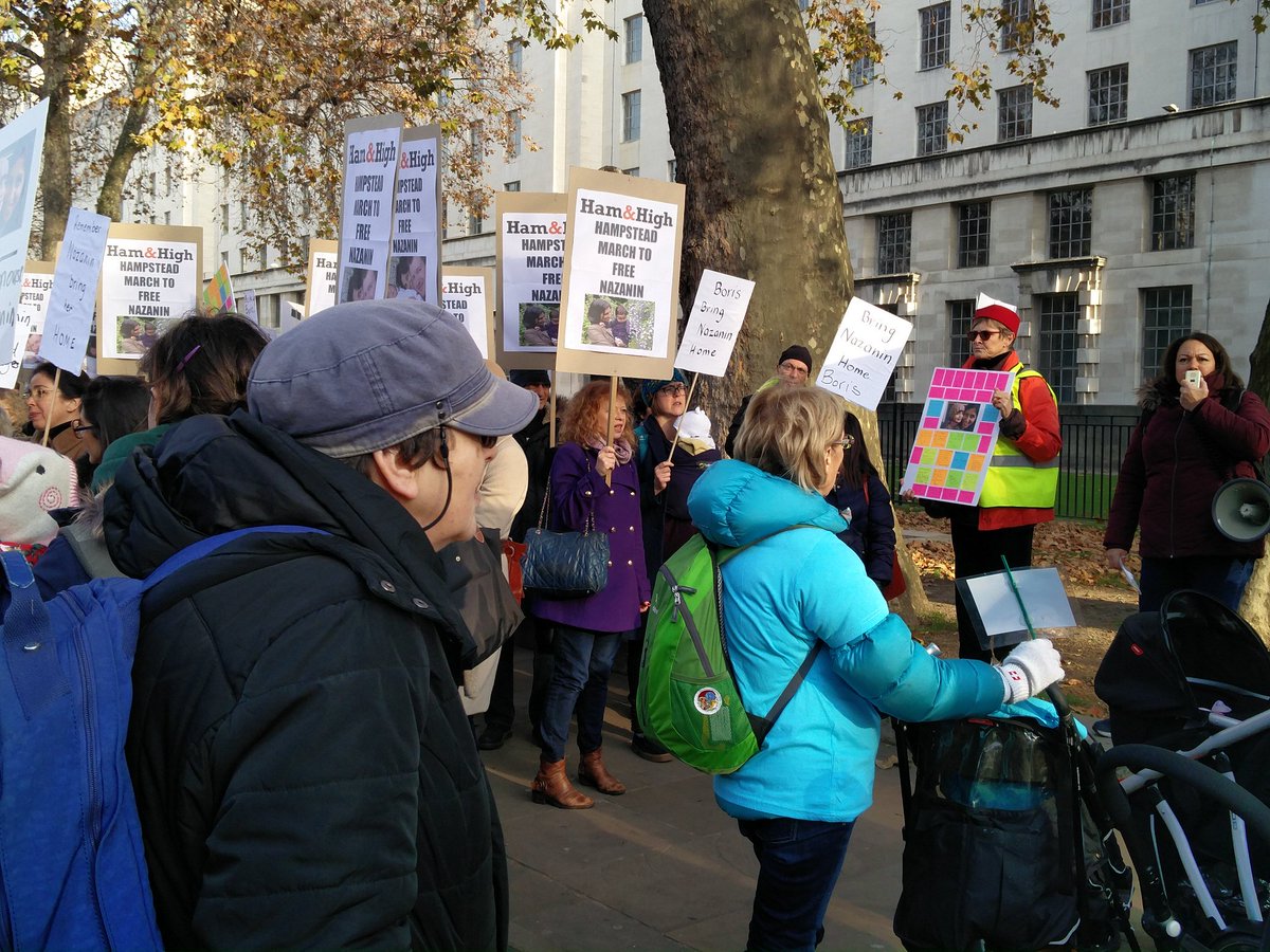 AT DOWNING STREET. JOIN US!! #FreeNazanin #TrappedInIran #MarchForNazanin <a href="/HamandHigh/">Ham&High</a> <a href="/FreeNazanin/">Free Nazanin</a>