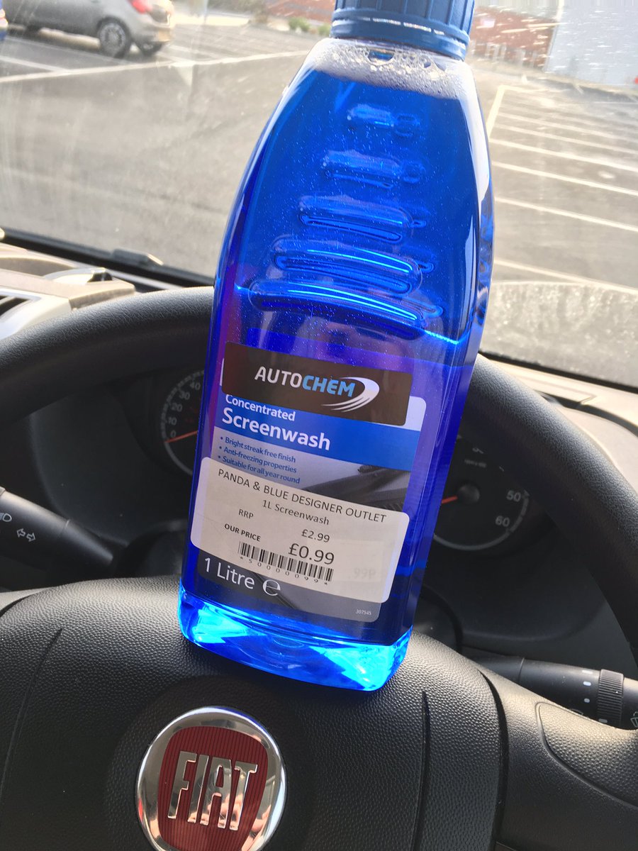 chrisczora's tweet photo. @AccidentalP just been to buy some windscreen washer fluid https://t.co/xXg47KczpK