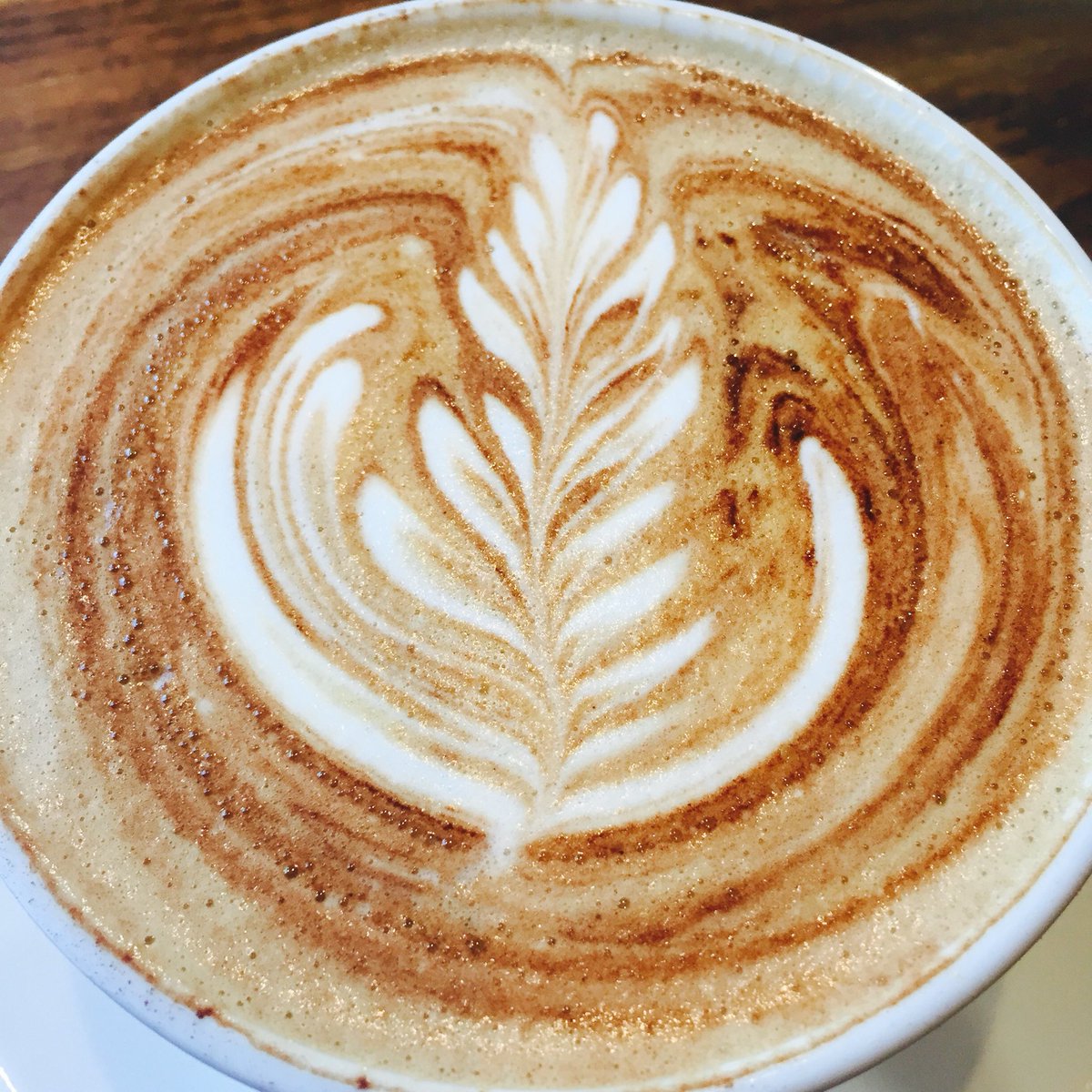 farfromcrowd's tweet photo. Perfect late morning pause; coffee art imitates Nature #curvedhouse https://t.co/AaVOW7fNjl