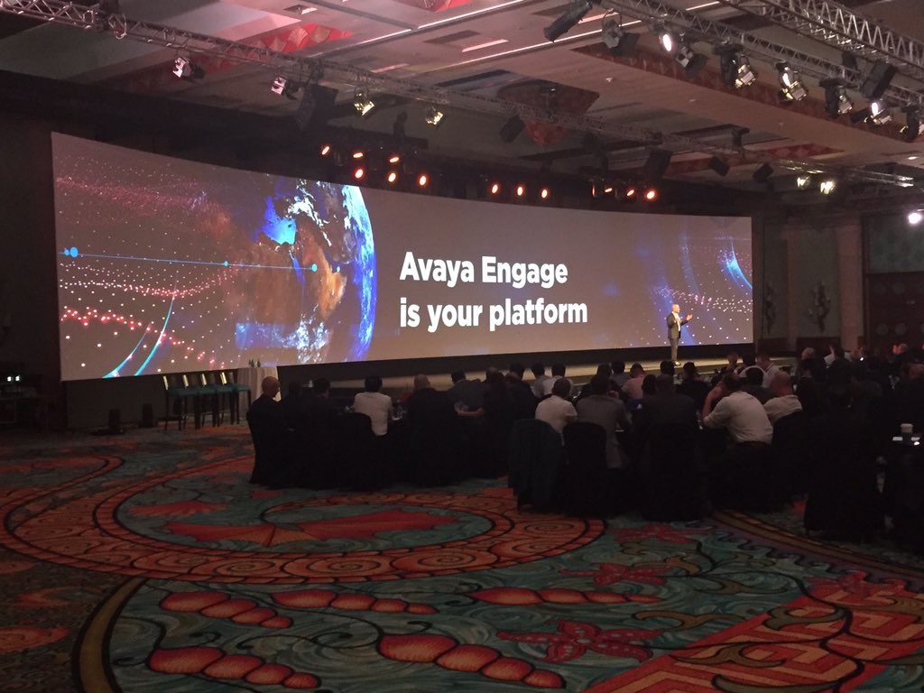 apnbrown's tweet photo. #AvayaEngage #Dubai Nidal keynote for Partners - that's a big BIG screen!! #howbigisyours https://t.co/nOZr9yQYkL