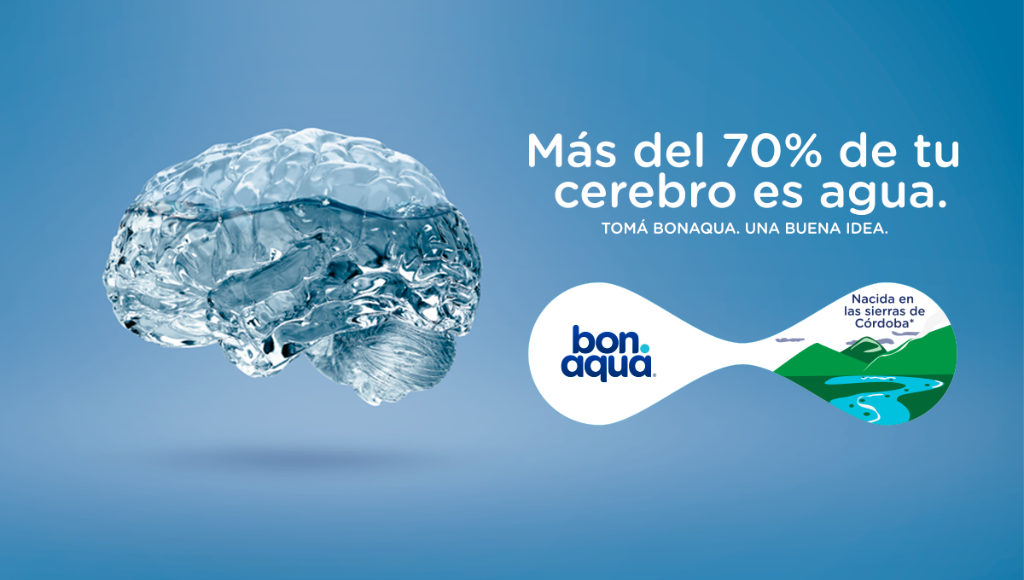 BonaquaAr's tweet photo. Más del 70% de tu cerebro es agua. Toma Bonaqua. #UnaBuenaIdea https://t.co/Di87vJSCqF