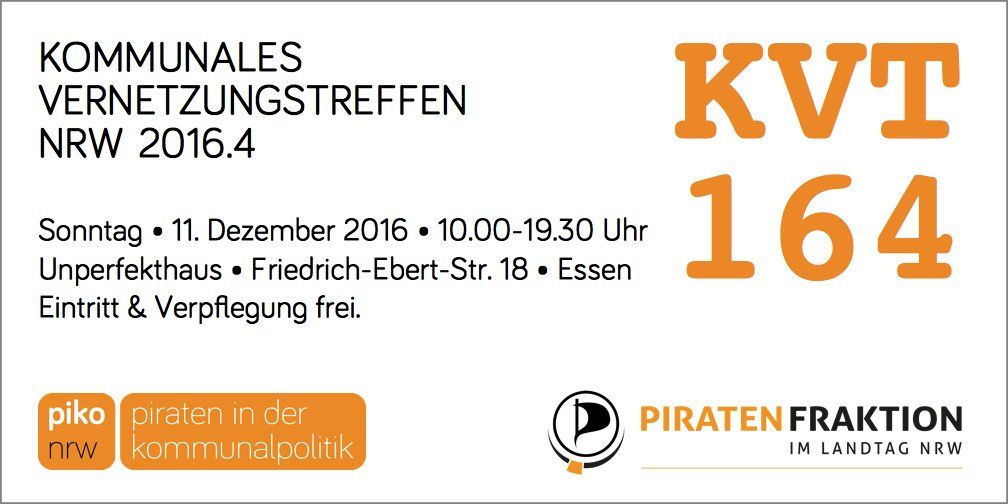 PiKo_NRW's tweet photo. Habt ihr euch schon zum #KVT164 am Sonntag, den 11.12. angemeldet ?
Falls nicht, bitte hier entlang: https://t.co/pY5zgX2yqp
#Piraten https://t.co/zNe4gCneEk
