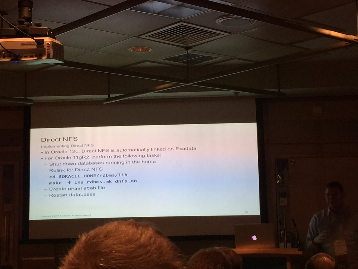ZedDBA's tweet photo. @acolvin @UKOUG @Version1Tweets #DirectNFS https://t.co/u2vN2175ea