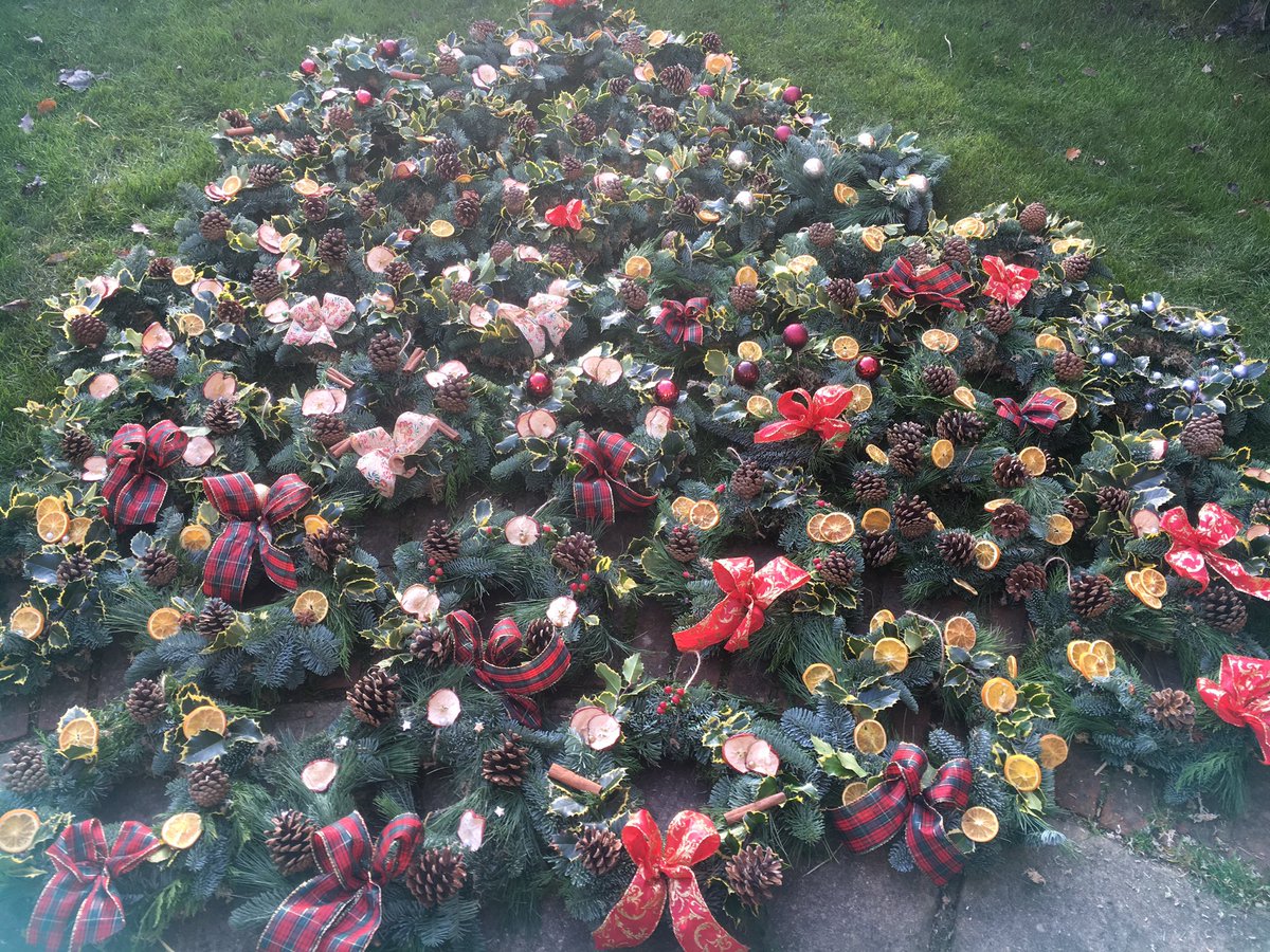 Nearly ready for the Burbage Christmas Tree Sale &amp; Market this weekend. #wiltshireflorist #christmaswiltshire robinsflowers.co.uk/occasion-8/chr…