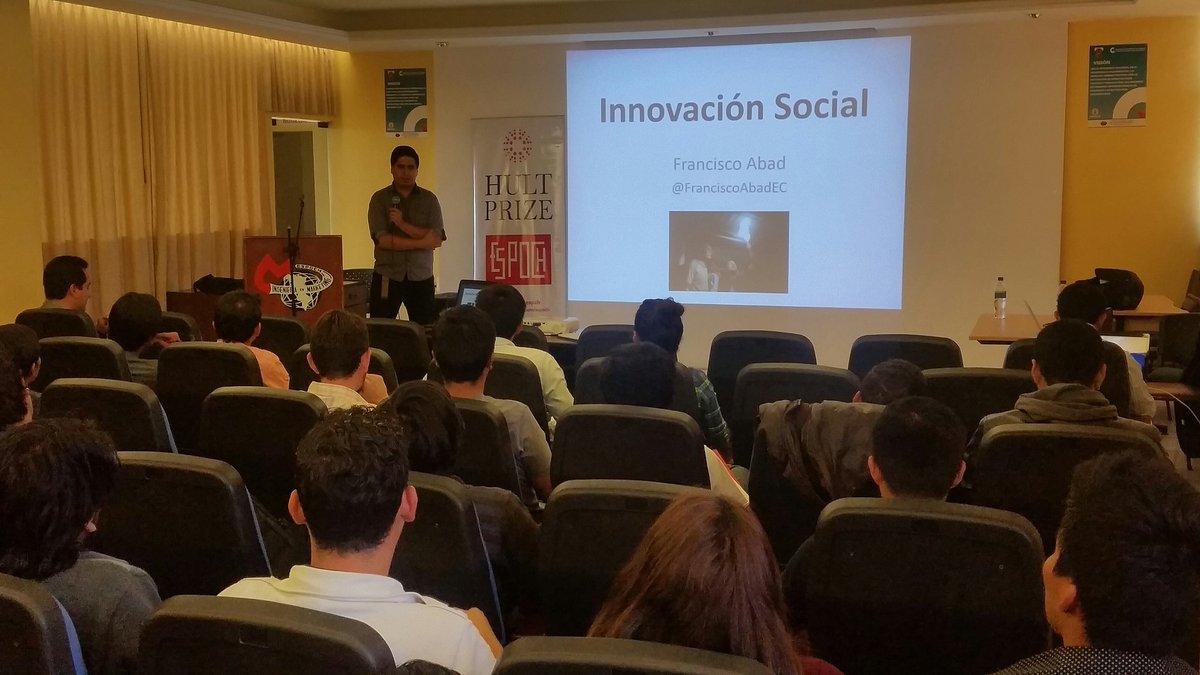 Innovacion Social con Francisco Abad #Hult_Price #ESPOCH <a href="/EspochRio/">ESPOCH</a>