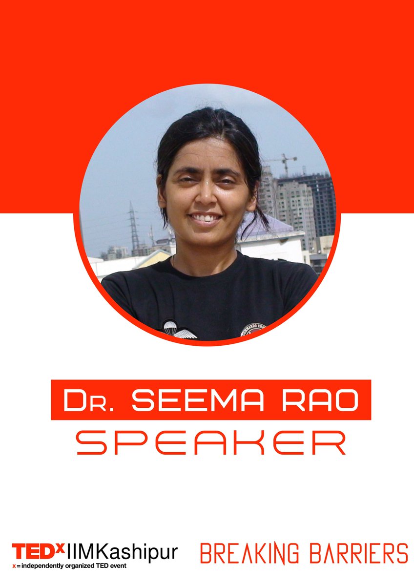 tedxiimkashipur's tweet photo. Meet the speaker. Here is Dr. Seema Rao, the #tedxiimkashipur speaker at @IIMKpv. #breakingbarriers on #dec10. #tedx https://t.co/kuPNxksL0g