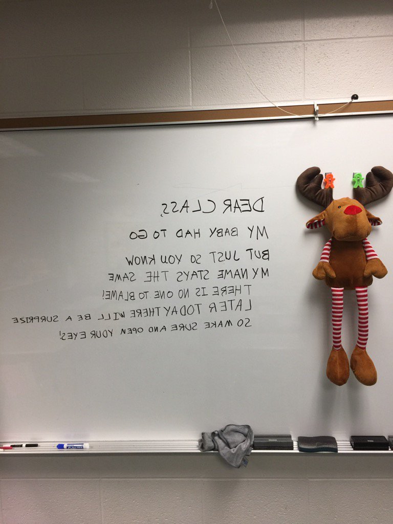 jcdeinhaus4's tweet image. Radar left a new message for the class today! #whatdoesitsay