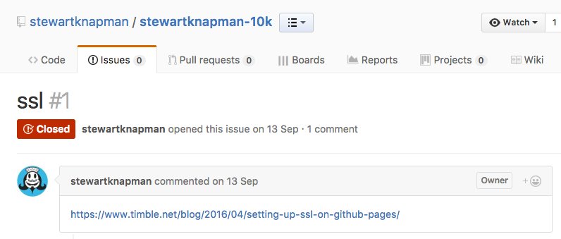 This makes our day! Our SSL on GitHub Pages blog post was used by <a href="/stewartknapman/">Stewart Knapman</a> to improve his portfolio website. buff.ly/2gb8Udj