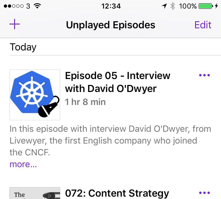 kubecast's tweet photo. After a very looooooong break, episode number 5 is out, with @davidodwyer https://t.co/c8FvAKBplf