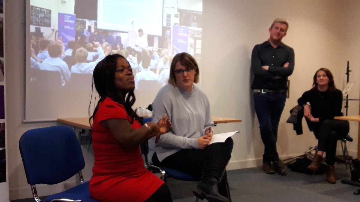 Mary presenting about the scope role models programme