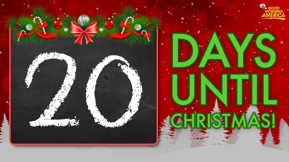 20 days until Christmas! 🎄 🎅 ⛄️