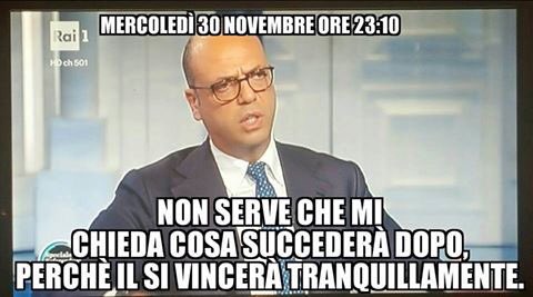 kattolikamente's tweet photo. #Sbruffoni Post-#referendum: @angealfa umiliato a casa sua: ad Agrigento 75% di NO https://t.co/YCp2tov0Vj