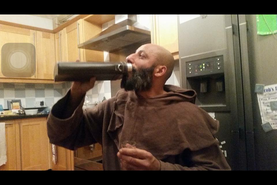 My birthday monk party on Saturday where there was an abundance of Belgium Beer. Someone had to bring and make me drink casacca!