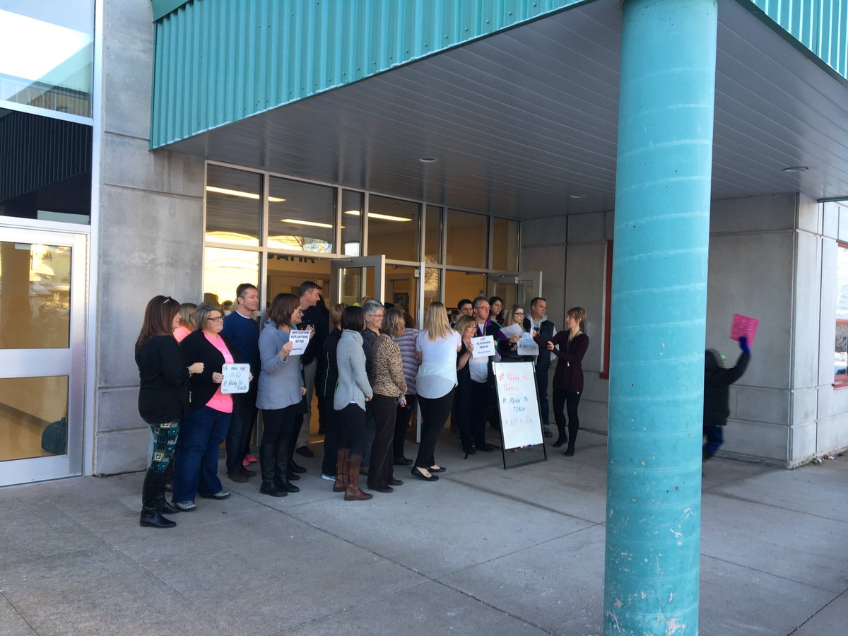 We'll be there to support them each day as long as the McNeil government drags this ridiculous game of power along. #ReadytoTeach #NSTUnited