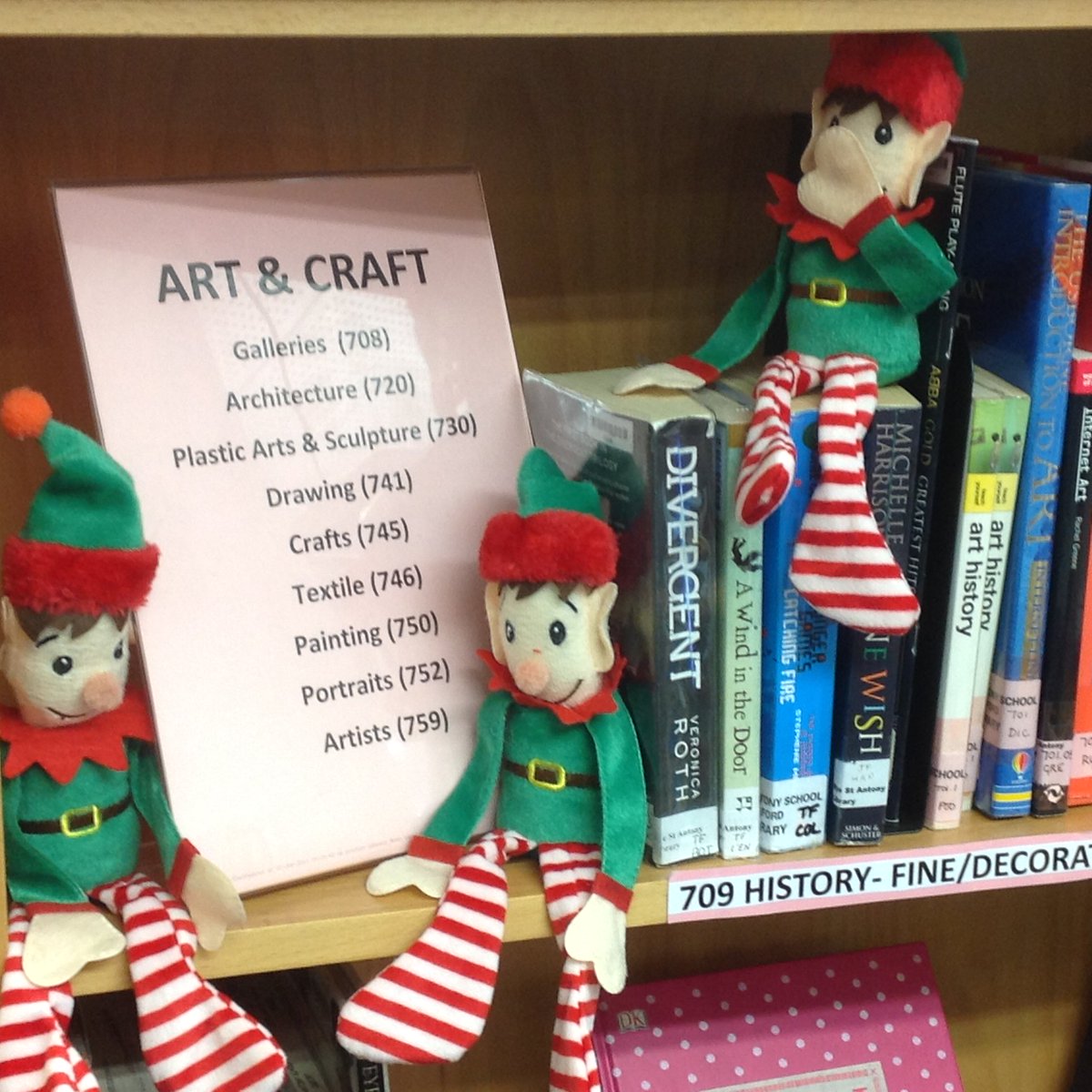 RyeLibrarian's tweet image. New #LibraryRules to teach to the #ElvesOnTheShelves: please return books to their proper places