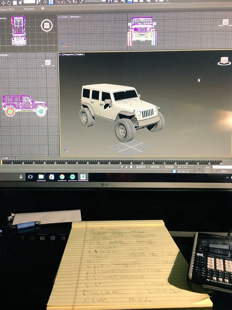 Tip: If you're studying, take efficient breaks! Even crammers! (We didnt forget about the Jeep guys!) #jeep #engineering #wrangler #4x4 #3ds