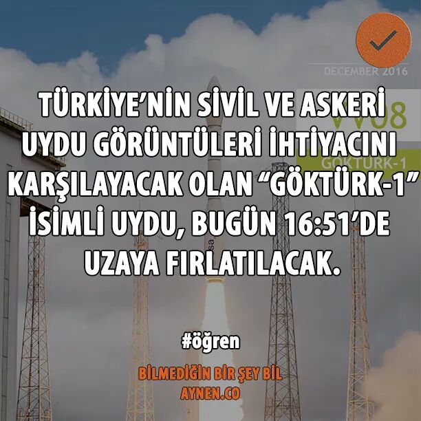 aynen_co's tweet photo. Bu muhteşem anı canlı izlemek için; https://t.co/usxHKO91OE
#aynen #öğren #Göktürk1 #uydu #canlıyayın https://t.co/1cHpbKNQUo