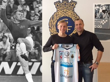 Morfar var Orvar Bergmark, <a href="/GefleIF/">Gefle IF FF</a> s nyförvärv Adam Bergmark Wiberg har att brås på!
gd.se/fotboll/supere…