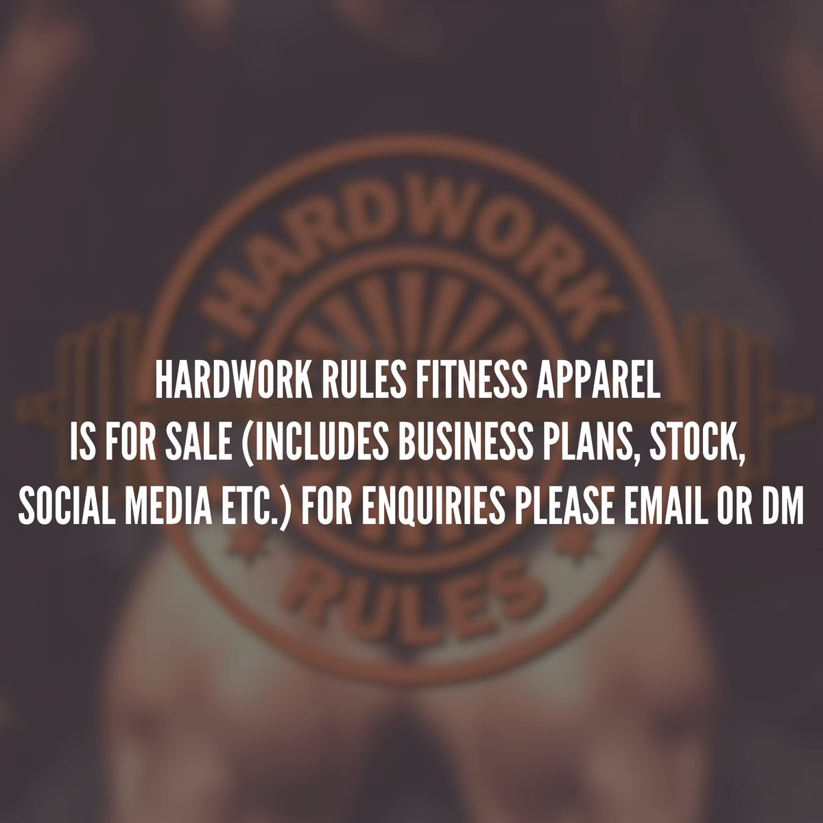 HardWork_Rules's tweet photo. HardWork Rules is for sale. Bus. Plans, stock, social sites included. Email or DM for enquiries. https://t.co/7KZwFNluyh