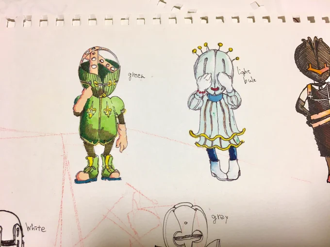 当時の落書きたち、何がしたいのか今ひとつわからないけど何かはやりたかったんだろうな。うなるほどある。 