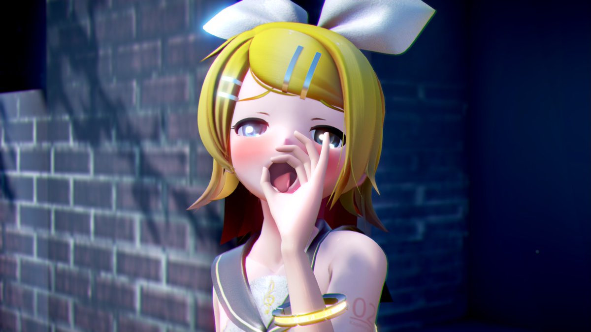 吹き矢の練習かな? 