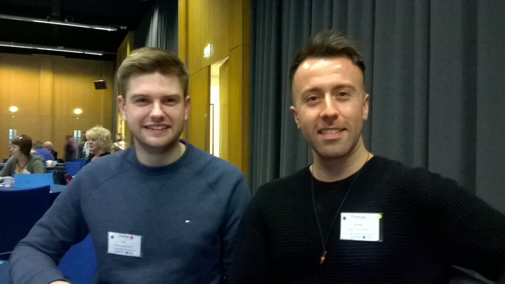 Trish_McKinney's tweet photo. Daniel & Thomas the future of nursing #CNOsConference2016 https://t.co/yMLXj8qGTs