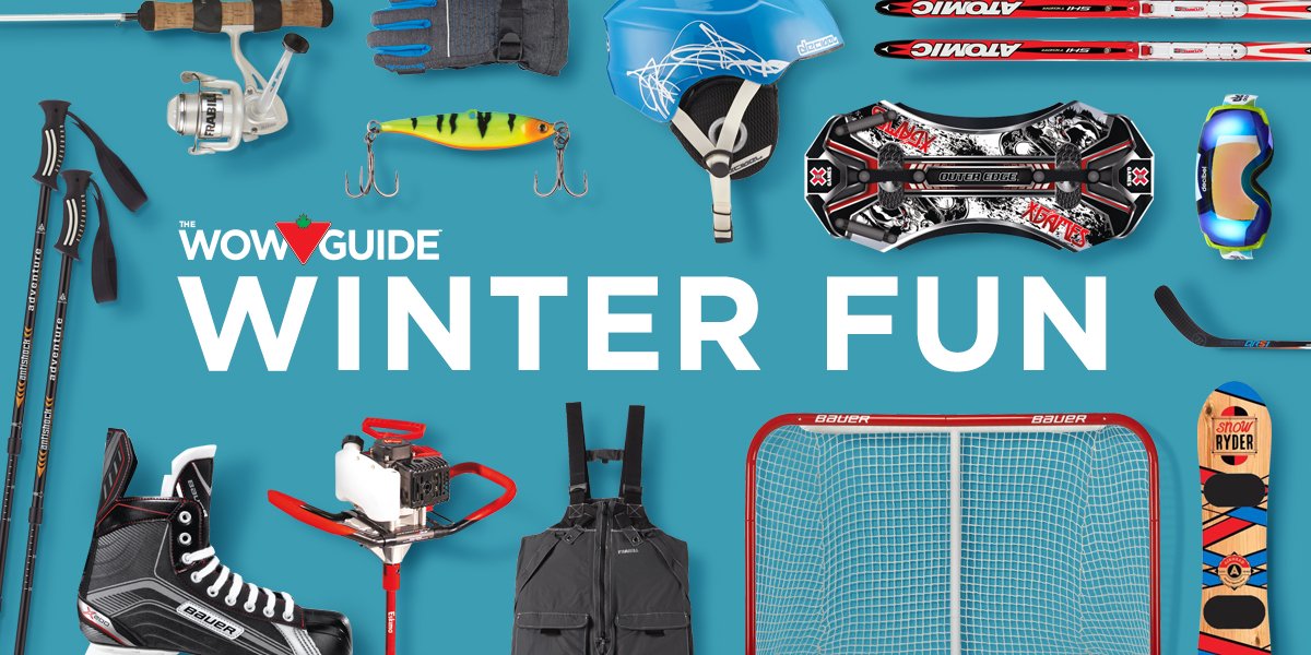 CanadianTire's tweet photo. Everything you need to have fun this winter can be found in the #CTWOWGuide. https://t.co/3GJFXynZg6 https://t.co/o9OYOoMmw5