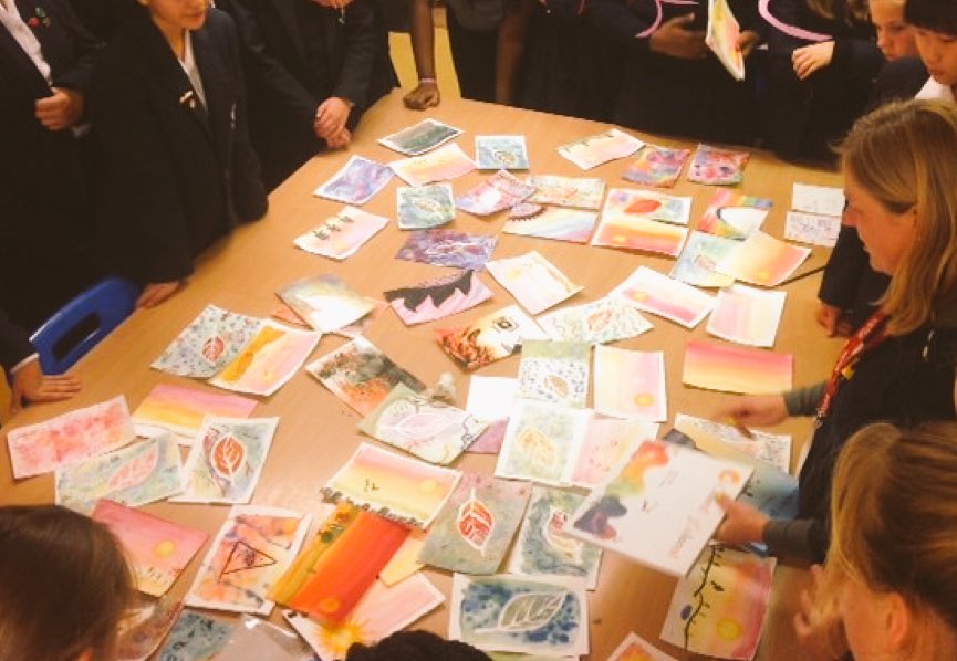 SableWinbourne's tweet photo. The results of those wonderful watercolour classes 😊 Colours as delicious as sweeties 🍬🍭🍡 https://t.co/y6u0Ve9dqJ