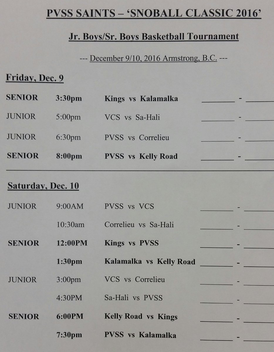 PVSS1's tweet photo. Come watch our boys basketball teams this Fri/Sat at PVSS for the annual Snowball Classic! https://t.co/GT32SYZ4ah