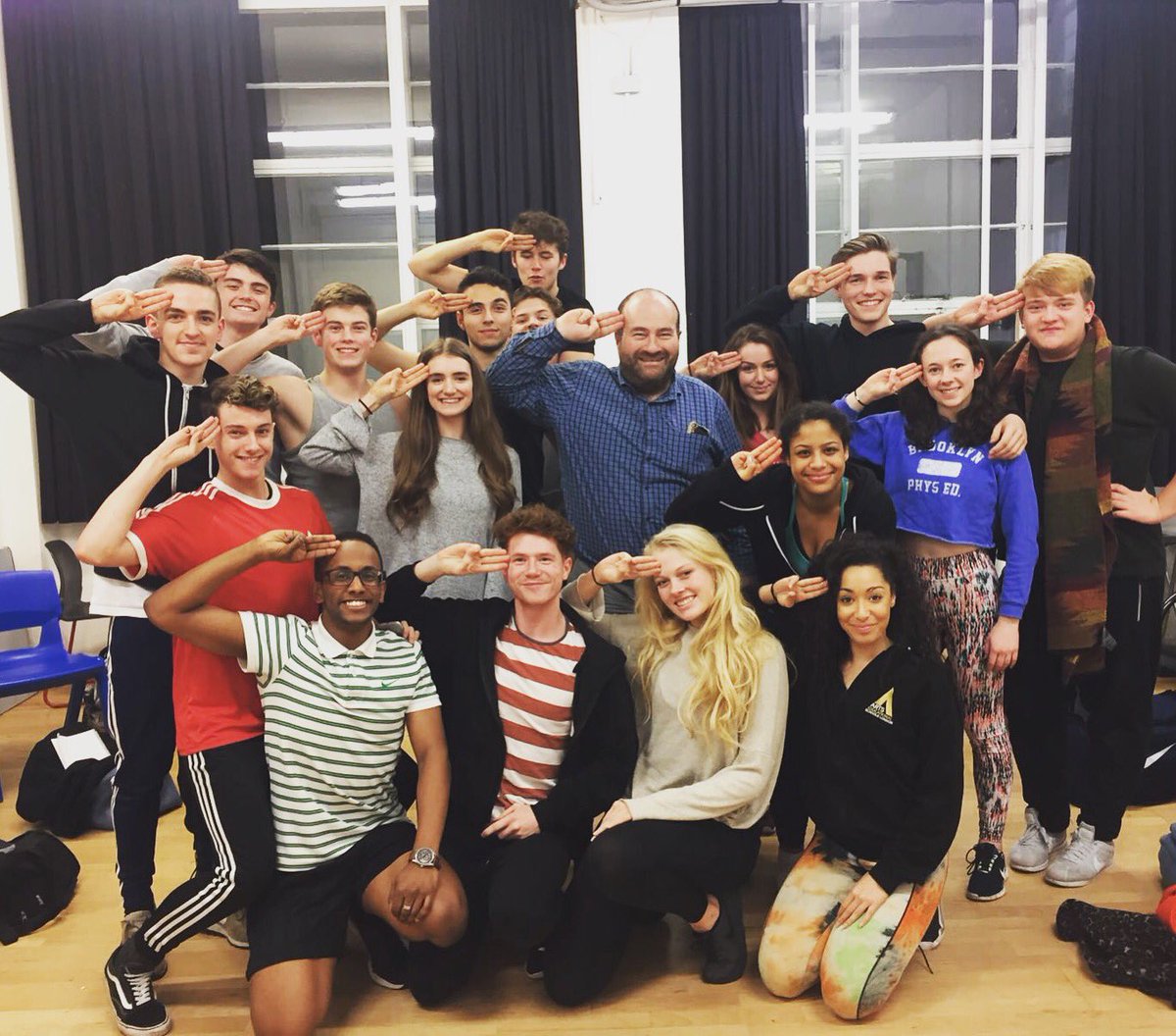 Henry_Shine's tweet photo. Last contextual studies class with @ShentonStage today... Gonna miss his wisdom and weekly theatre gossip! #namedropking #1.3 @ArtsEdLondon https://t.co/SXwFYbkTuG