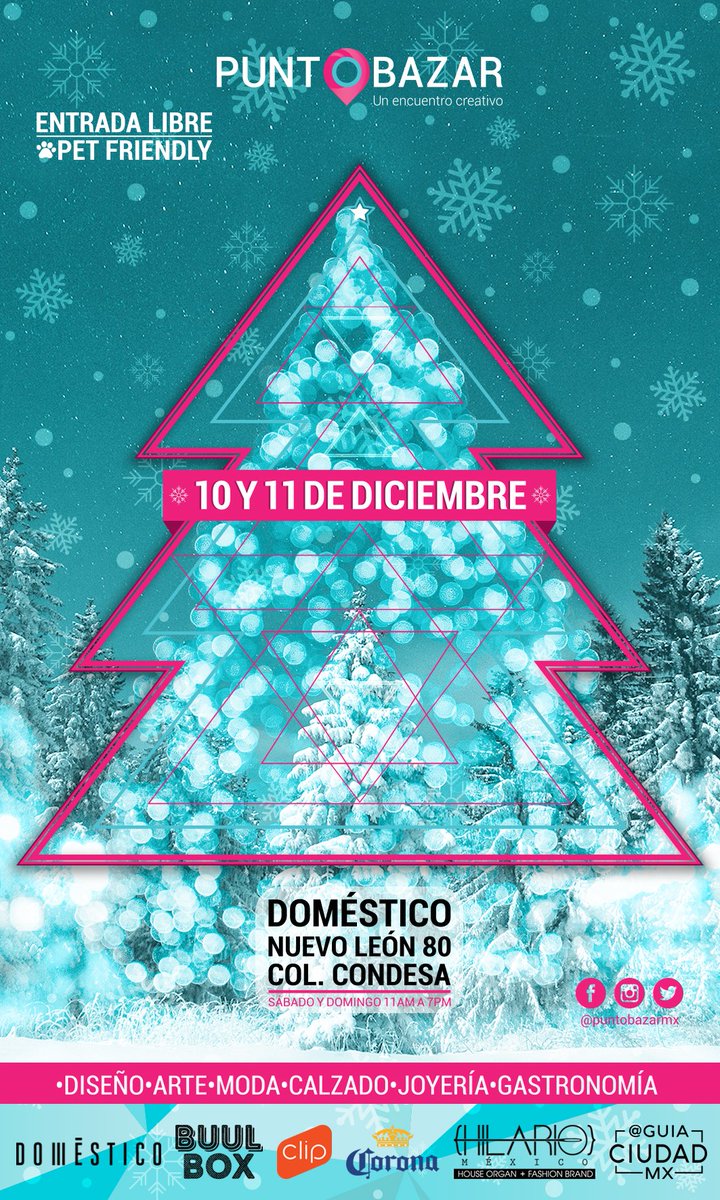 PuntoBazarMX's tweet photo. Inicia la cuenta regresiva para nuestro #encuentrocreativo, te esperamos este 10 y 11 en Nuevo León 80 Condesa 11am-7pm #EntradaLibre #RT https://t.co/rnSJuuZGim