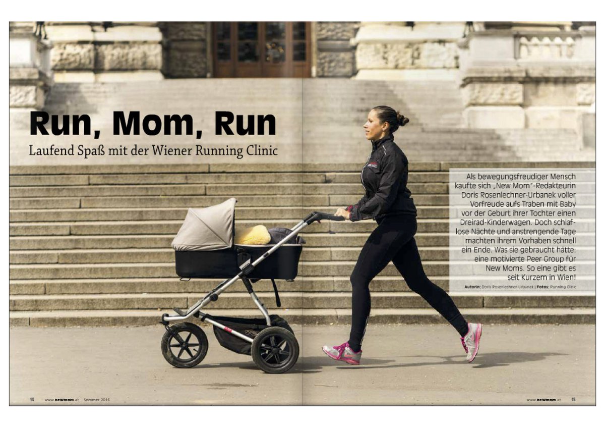 ClinicOffice's tweet photo. run, #mom, #run- #laufend spaß mit der wiener #runningclinic im #newmom magazin https://t.co/kQ6WtPBVKJ https://t.co/vB3CJwc7It