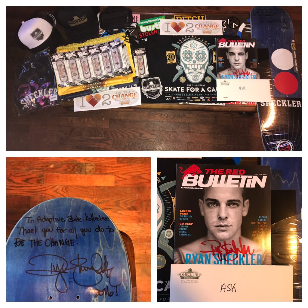 AdaptiveSkate's tweet photo. Thank you @RyanSheckler @SheckFoundation for your support!!! Read more at https://t.co/OoVjSlq9bx https://t.co/5DgJ9H22mI