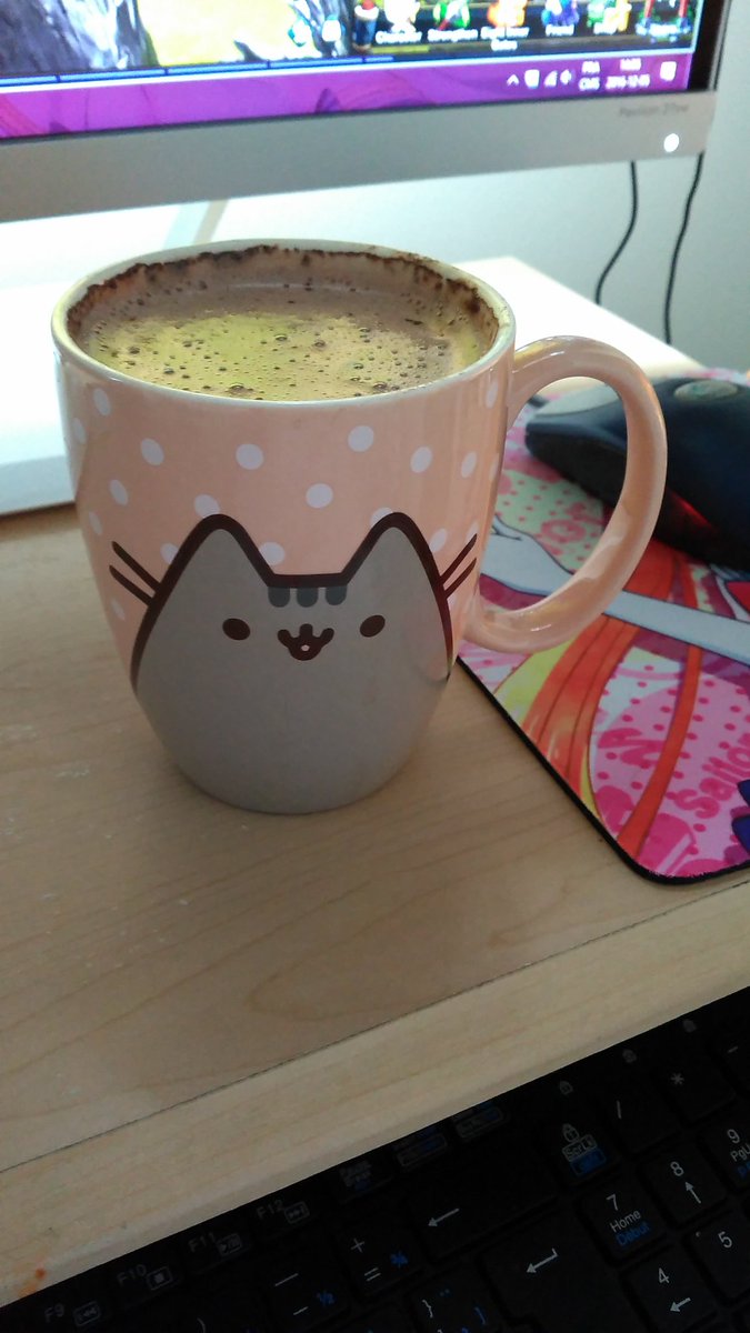 Ellhya's tweet photo. #pusheen  mug is the best for hot chocolate! https://t.co/8TsMhpH8i5