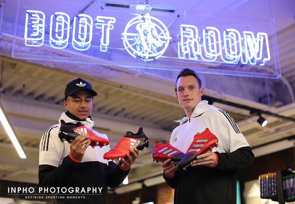 Inphosports's tweet photo. .@ManUtd's @JesseLingard &amp; @PhilJones4 were in Dublin today to celebrate @lifestylesports new flagship store on Mary Street with @adidas! https://t.co/mv5AUAK6YR