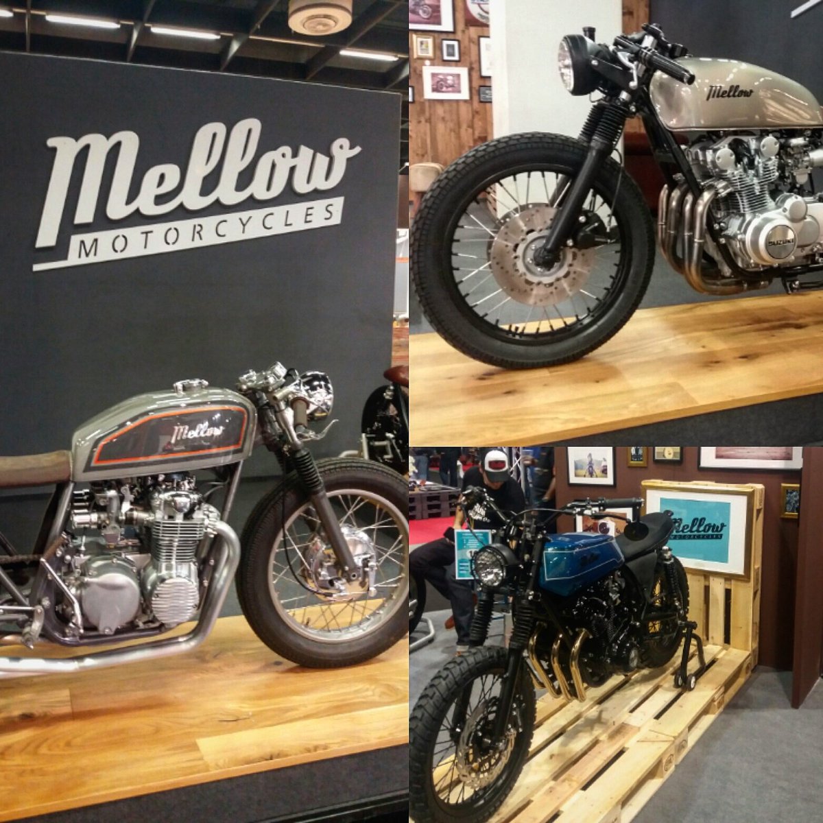 CafeRacerCultgr's tweet photo. #caferacer #scrambler #mellowmotorcycles #eicma2016 #intermot #custom #honda #suzuki #caferacercult #crc https://t.co/6uQbNfyFuY