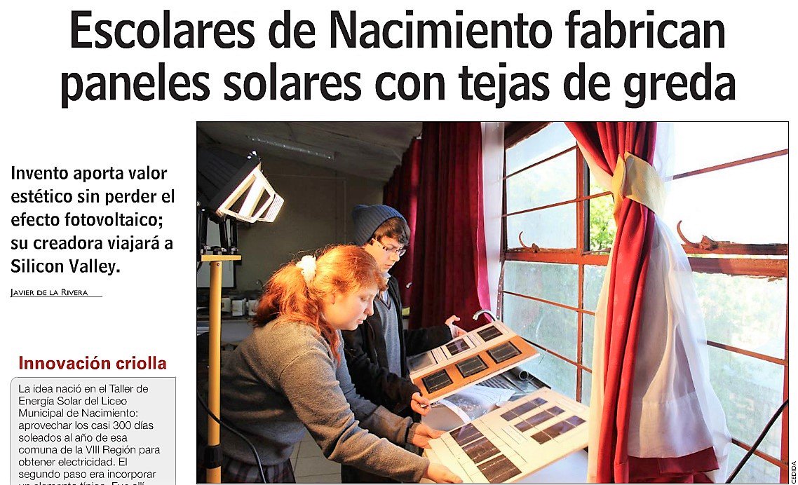 PACEUdeC's tweet photo. Alumnos de Liceo de Nacimiento brillan con Proyecto de Tejas Solares. #PACEUdeC @RadioUdeC @PanoramaUdeC @Educbiobio https://t.co/T702YjlvK6 https://t.co/CFtlNxjyjO