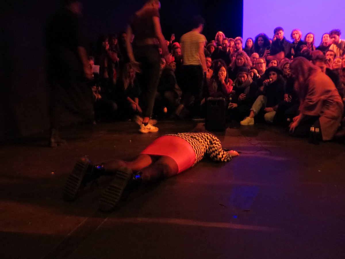 #gladIcaught @GlgGoing amazing performance <a href="/NewContemps/">New Contemporaries</a> <a href="/ICALondon/">Institute of Contemporary Arts</a> 'I'm Ok' <a href="/SladeSchool/">UCL Slade</a> <a href="/Sladegradfam/">SLADEFAM</a>