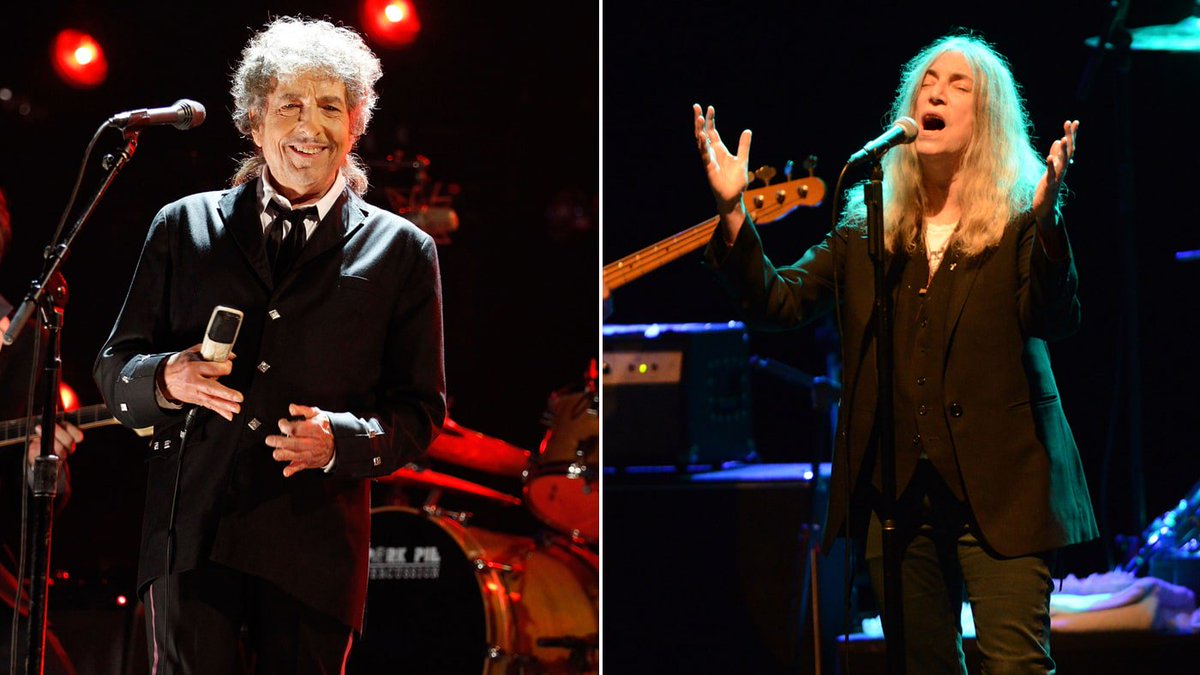 RollingStone's tweet photo. Patti Smith has issued a statement on covering Bob Dylan at this year's Nobel Prize ceremony https://t.co/sScyEafwqG https://t.co/TyZep3k9Cw