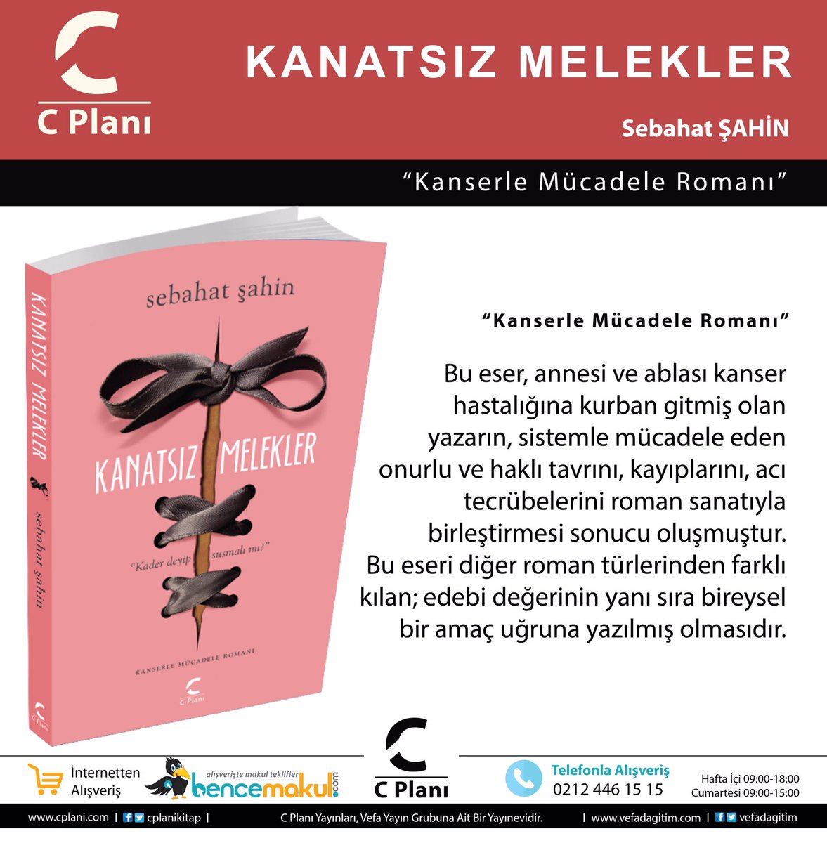 KANATSIZ MELEKLER
Kansere yakalanan annesini ve ablasını kaybeden yazarın kaleme aldığı gerçek bir roman @sbhtsahin