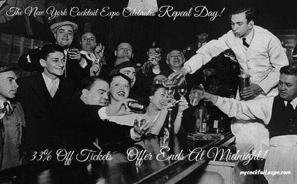 nycocktailexpo's tweet photo. Today only sale! 33% Off TIX. Use promo code: "repealday". #repealday #cocktail #nycocktailexpo #astoria https://t.co/10RKEK0h0m