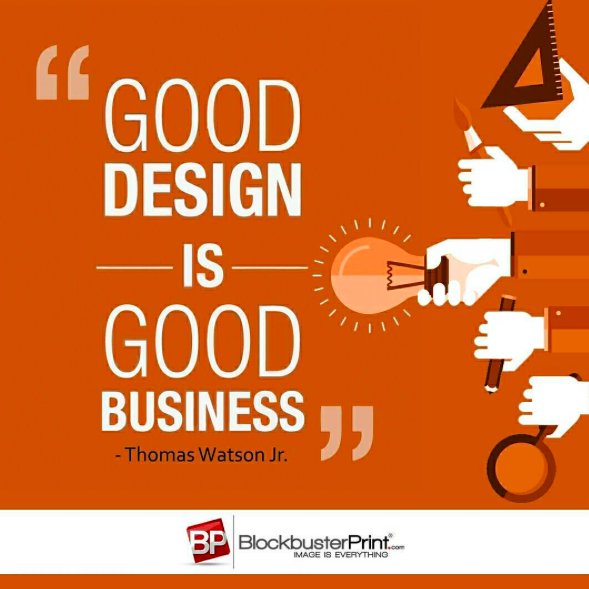 BBPrintUSA's tweet photo. A better design brings a better clientele who's willing to spend more. #GraphicDesign #OnlinePrinting #Marketing #BlockbusterPrint https://t.co/bSzo7j0UhA
