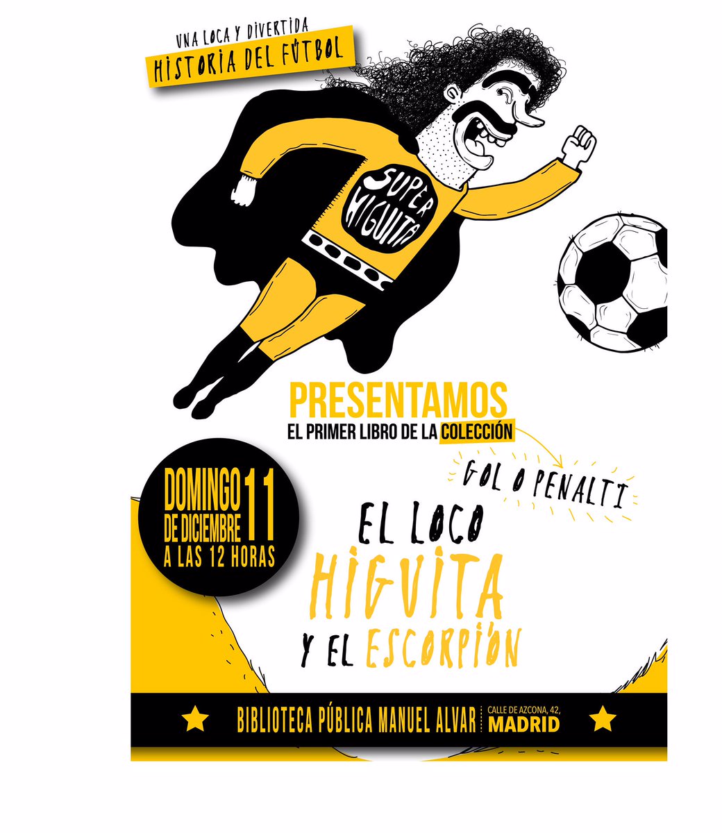 GOLOPENALTI's tweet photo. Este #Domingo el #Futbol en #biblioteca @ExprimeMadrid @deportestve @eselprimerpalo @juanma_rguez @findesemanacope @vdelaserna @trecet https://t.co/ya3P9PbfpG