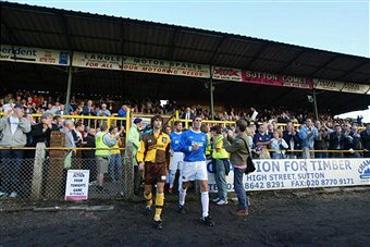 KentWomble's tweet photo. Back to Gander Green Lane where it all started! Will be a cracking tie that. #EmiratesFACup https://t.co/8k7ifU551L