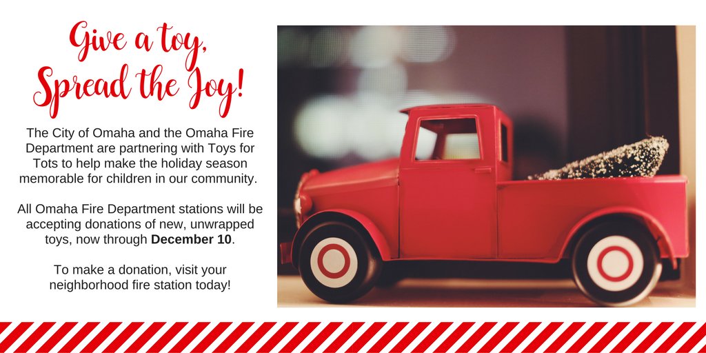 Omaha Fire Department on Twitter "We are collecting donations for Toys