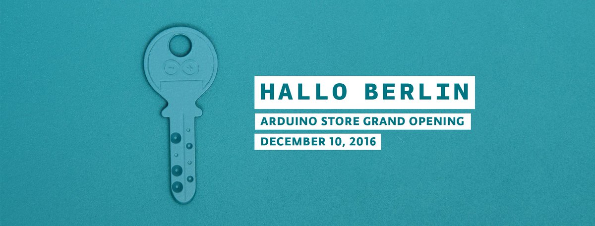 RogueMaking's tweet image. #BerlinGermany I will return to help open the #firstever #ArduinoStore Join us in person, or on Facebook Live! #Arduweenie will be there too