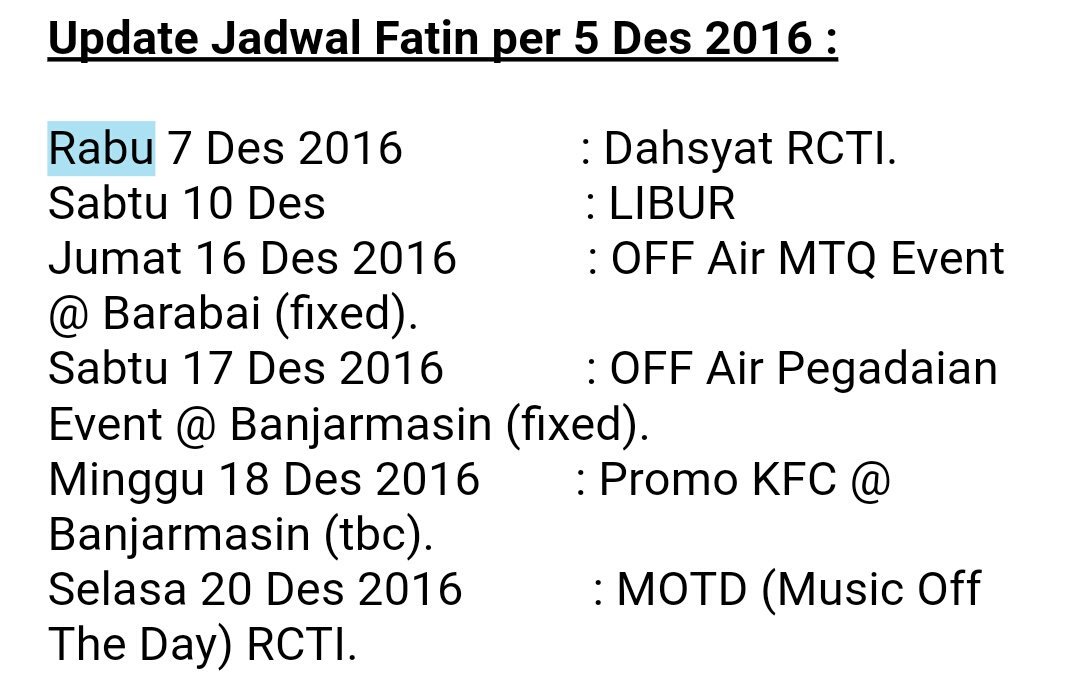 FatinSchedule's tweet photo. https://t.co/zDSkmCLR5a