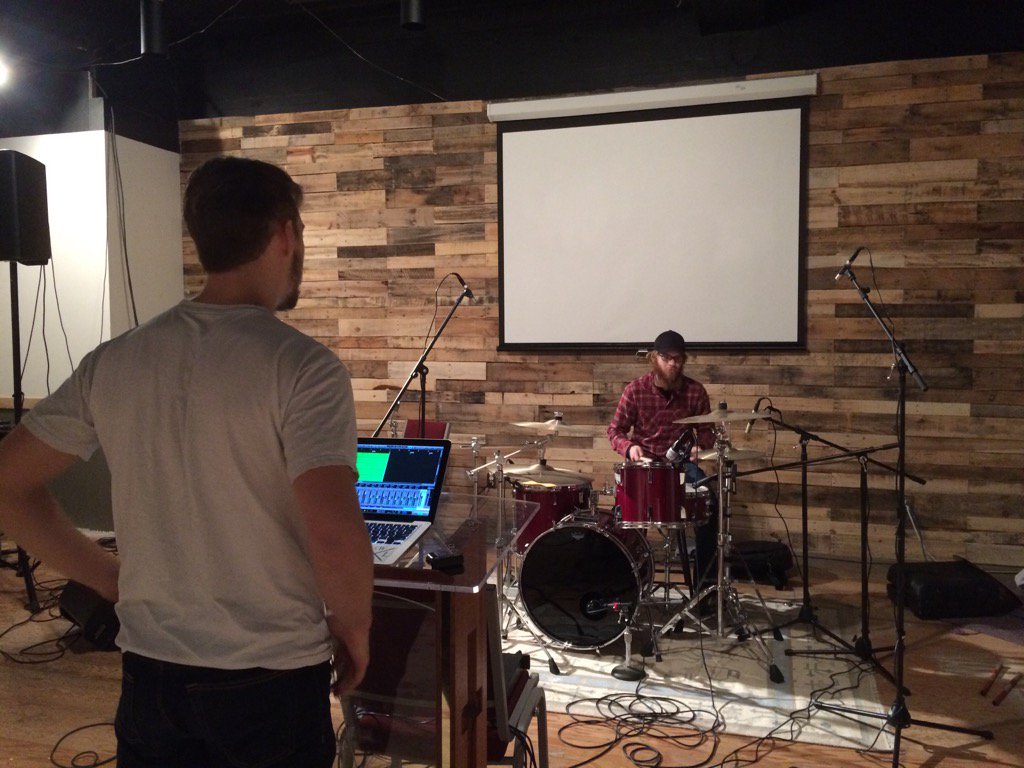 DamonCovert's tweet image. #recording drum tracks for the album!