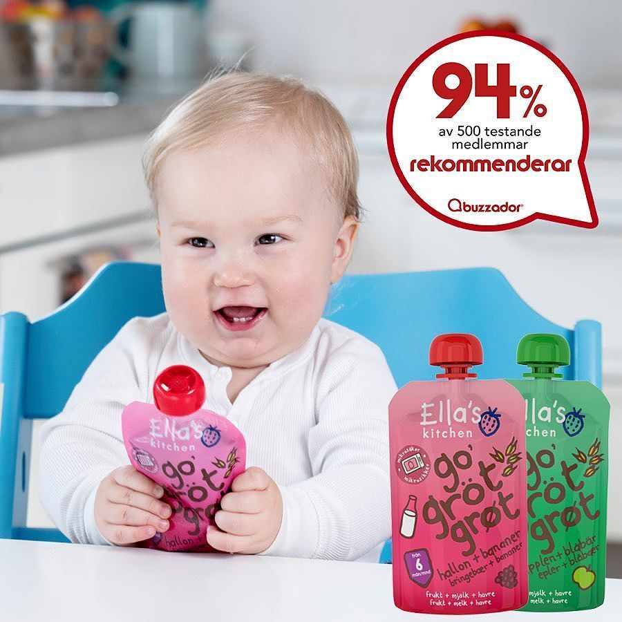 🇸🇪 500 buzzadorer fick chansen att testa Ella´s Kitchen Go´gröt. Efter kampanjen rekommend… ift.tt/2h6rmBk